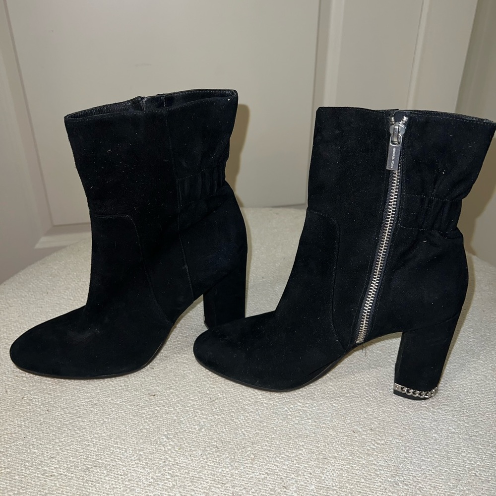 Black Michael kors suede booties